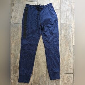 American Eagle Outfitters Navy Joggers with Black Stripe